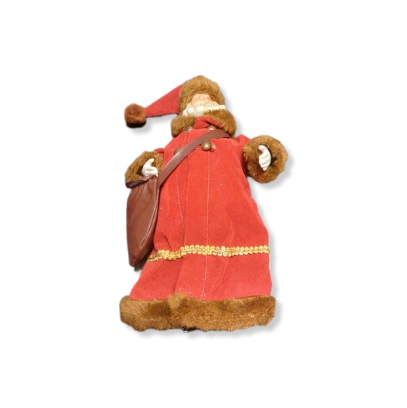 Vintage Santa Doll Figure 11 inches Porcelain Hands and Face - Picture 4 of 4